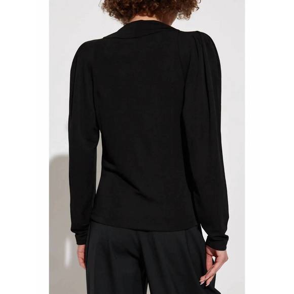 NEW IRO kaola long sleeve top in black